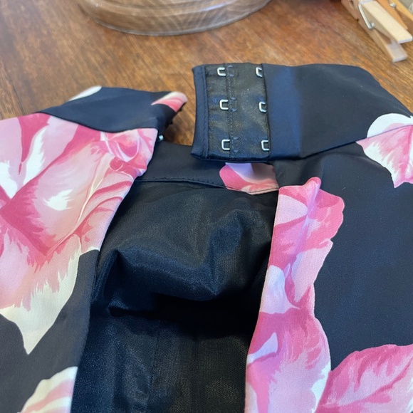 KAREN MILLEN Oriental Chinese Pink Floral Halter Top US 10 - Picture 6 of 12